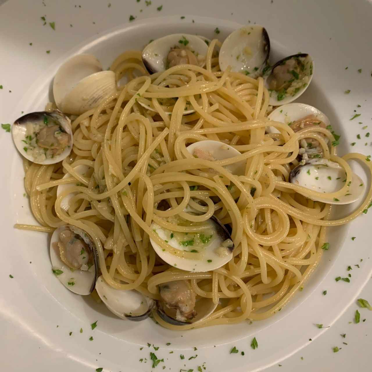 Spaguetti Vongole. 