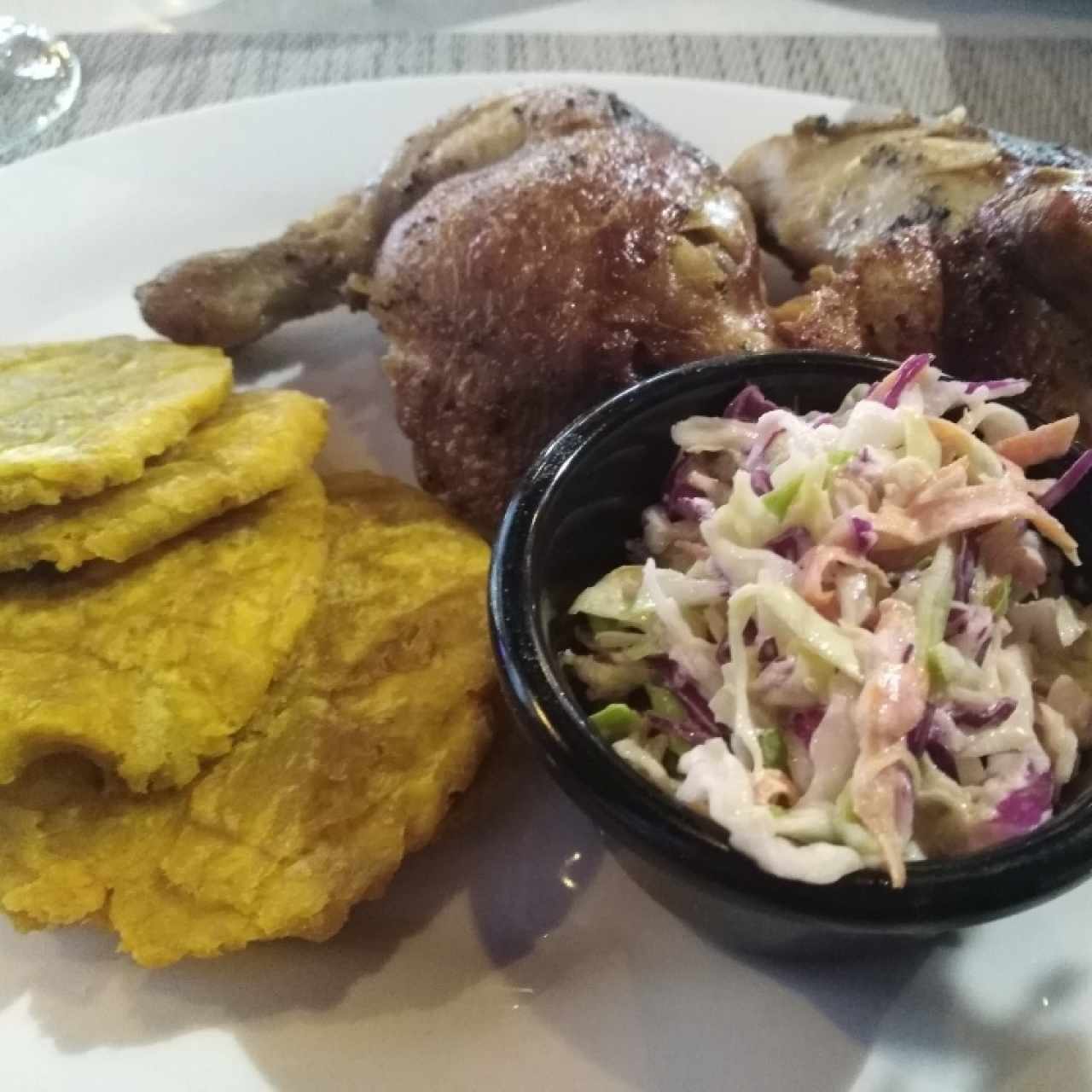 medio pollo asado