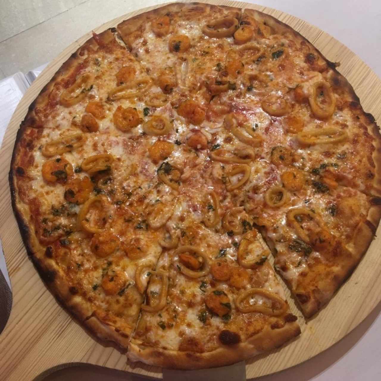 pizza de marisco