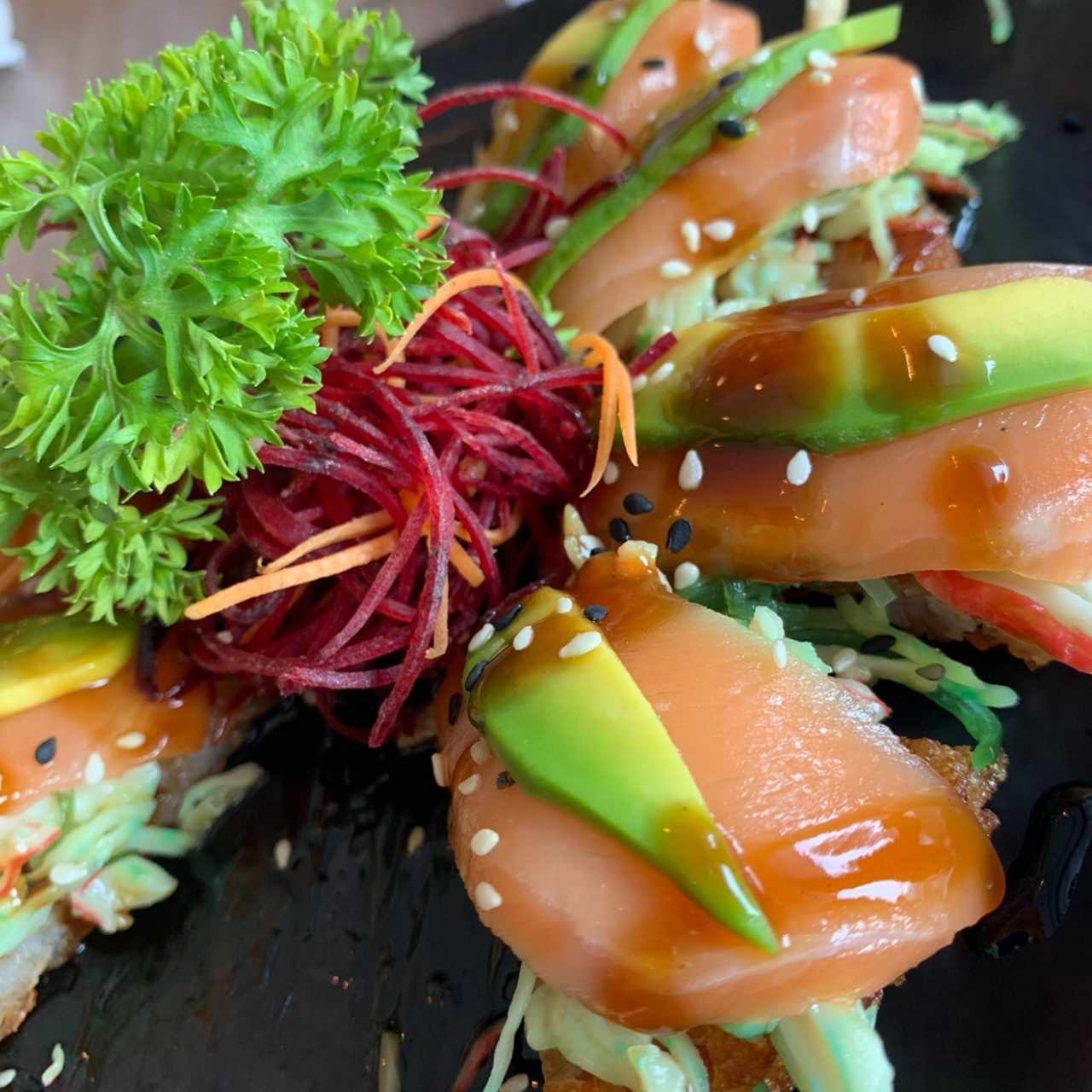 Entradas/Carpaccio - Sushi Pizza