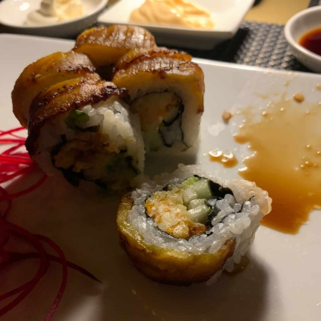 Sushi mandado a hacer vegetariano