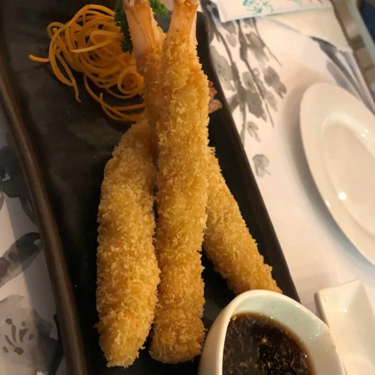 tempura de langostinos Excelente!