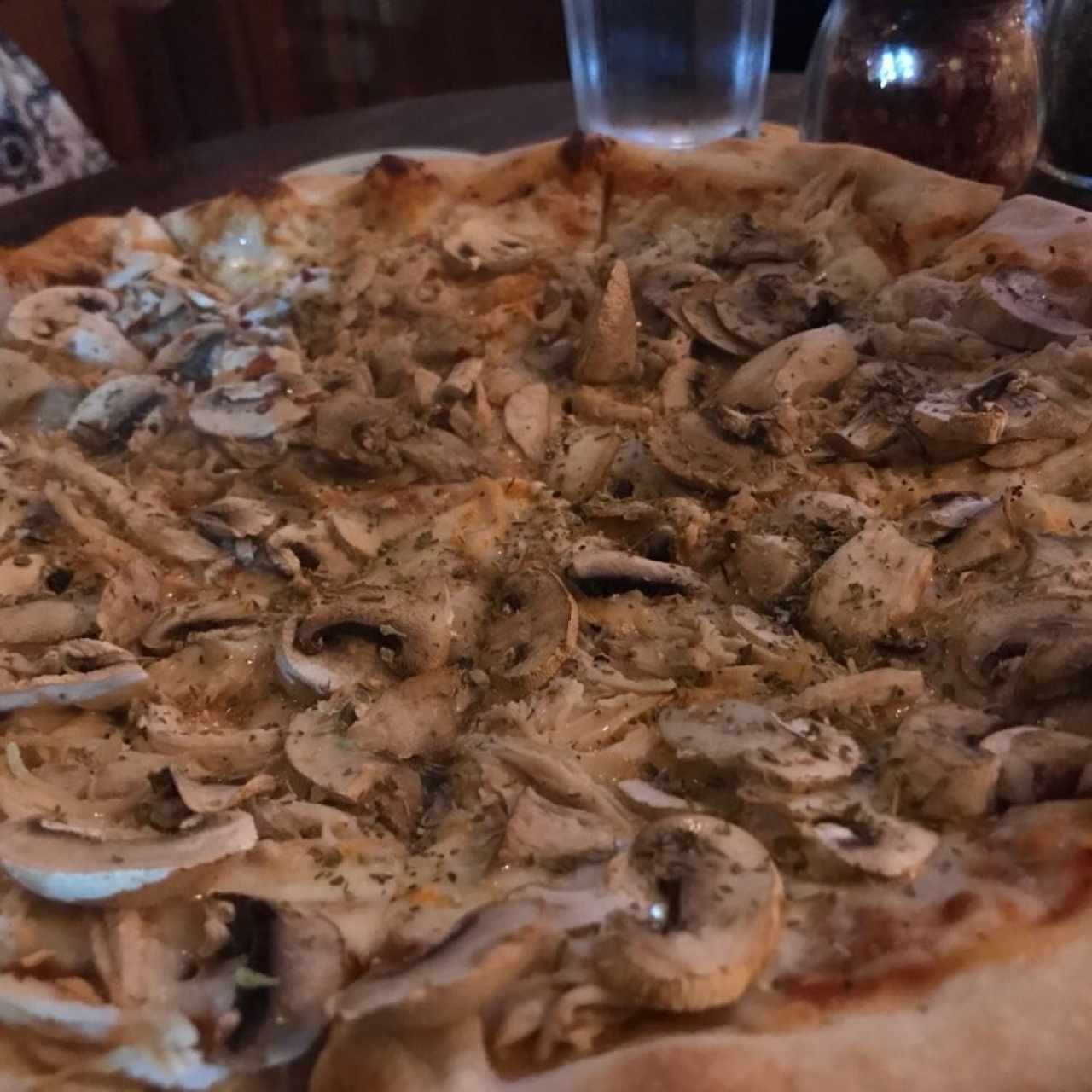 pizza de champiñones 