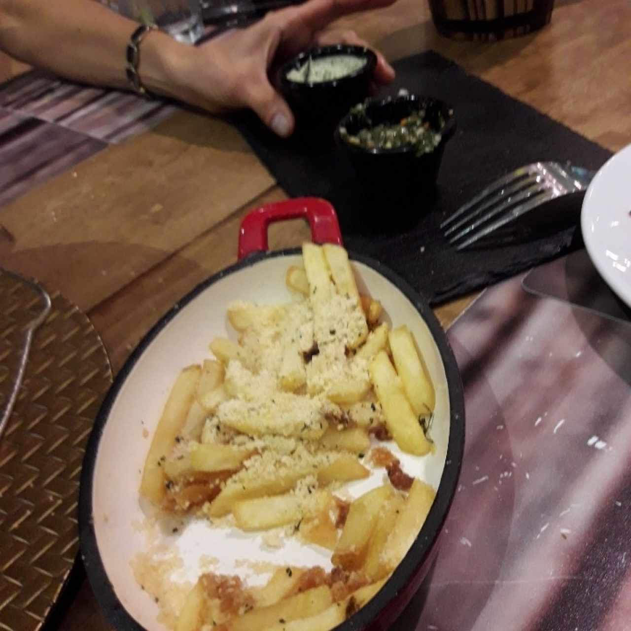papas fritas de acompañante