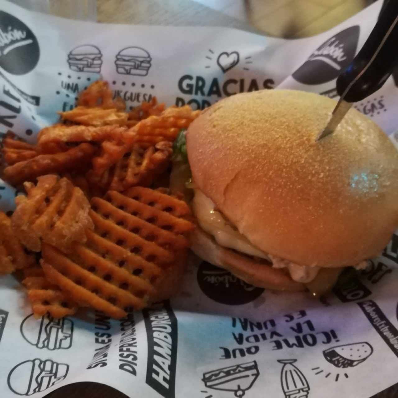 hamburguesa de la abuela con camote