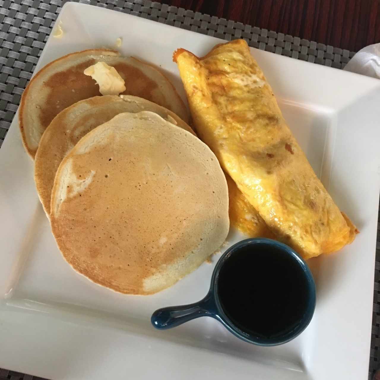 pancakes y omelette