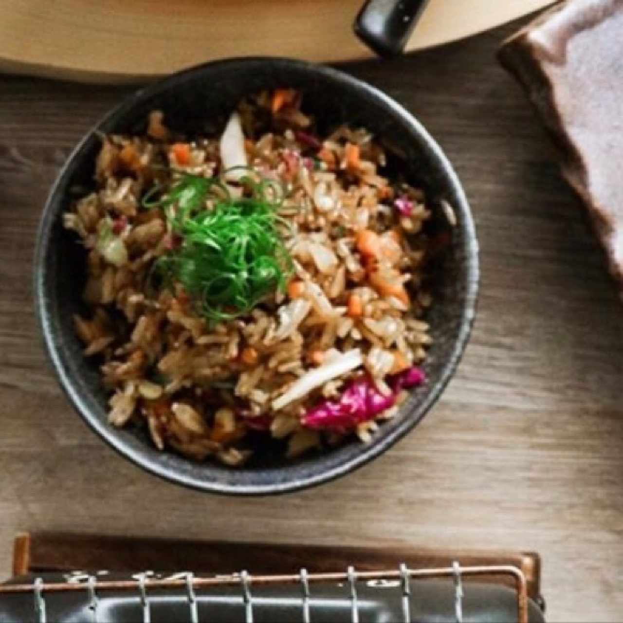 arroz al wok con pato