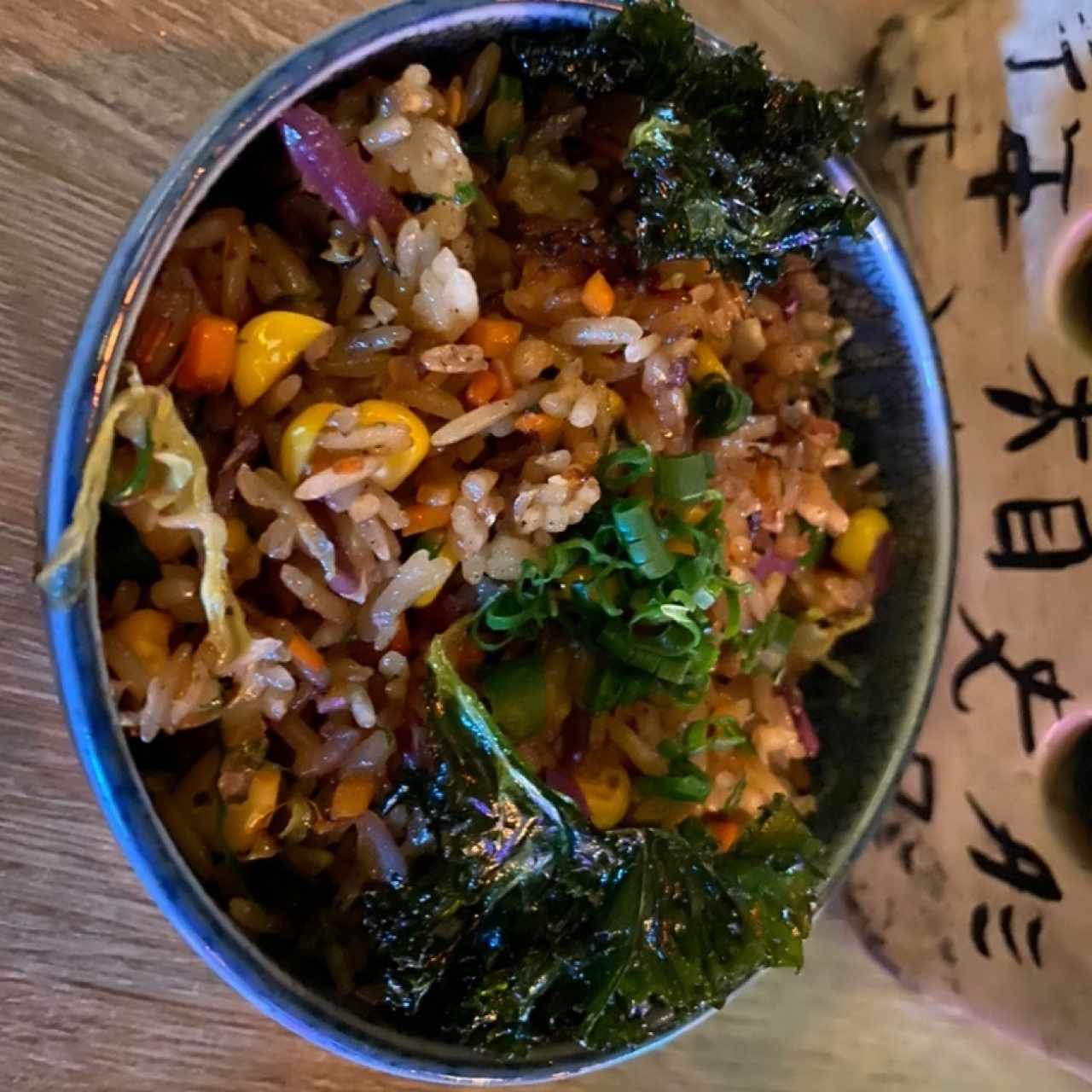 arroz vegetariano del lunch box