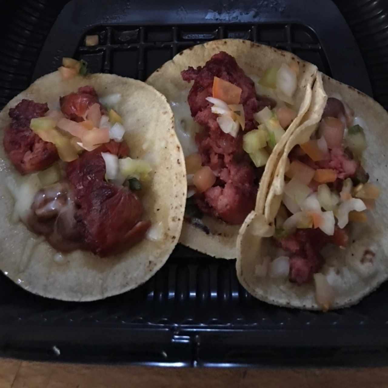 Tacos con chorizo