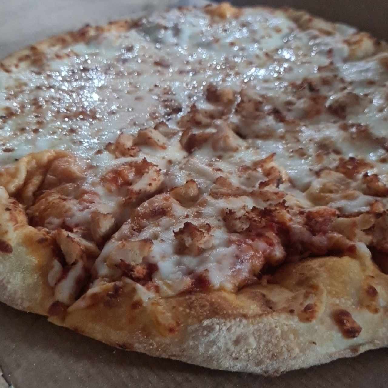 pizza de pollo y queso