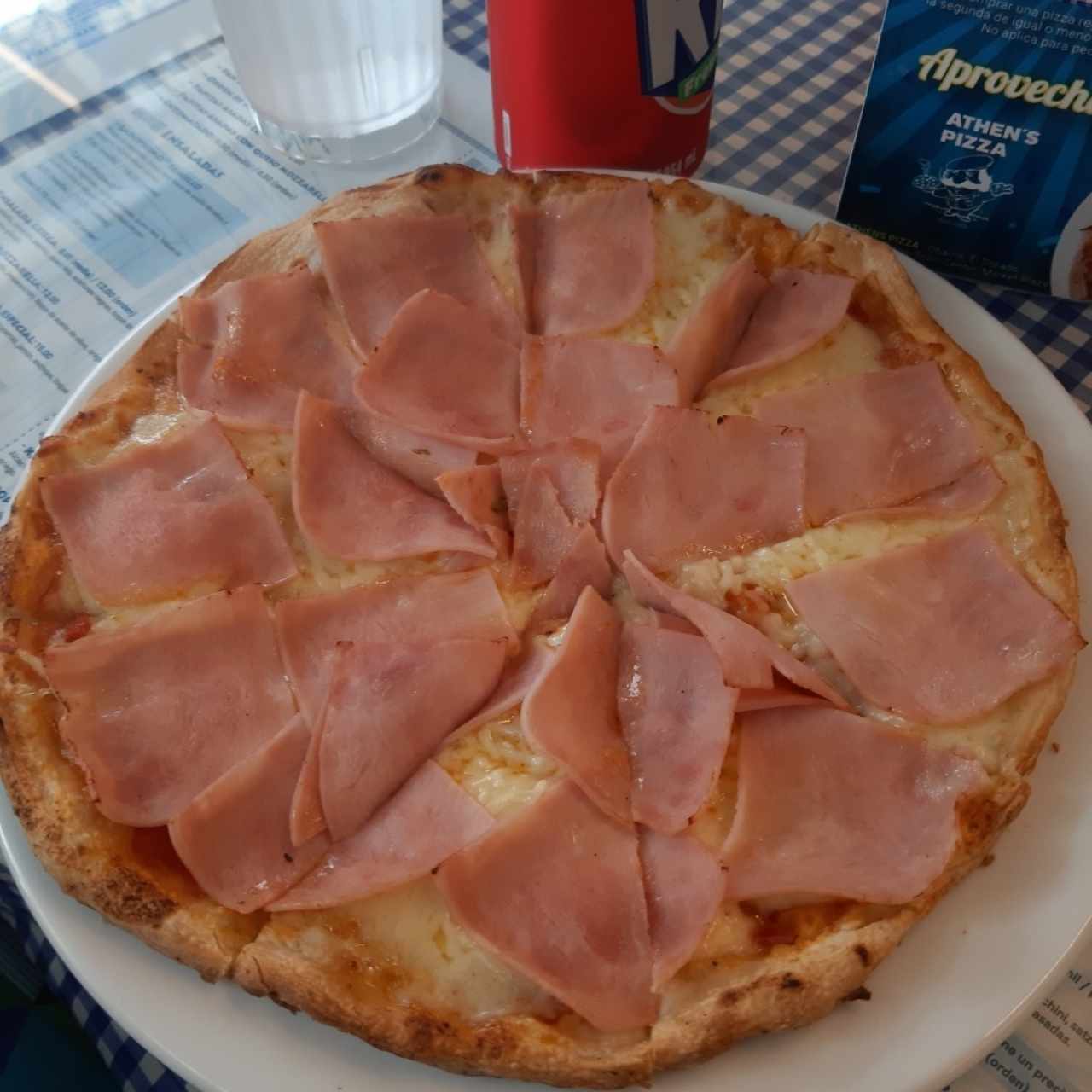 pizza de jamón😋
