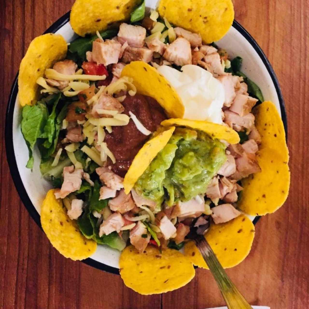 Taco Salad con Pollo