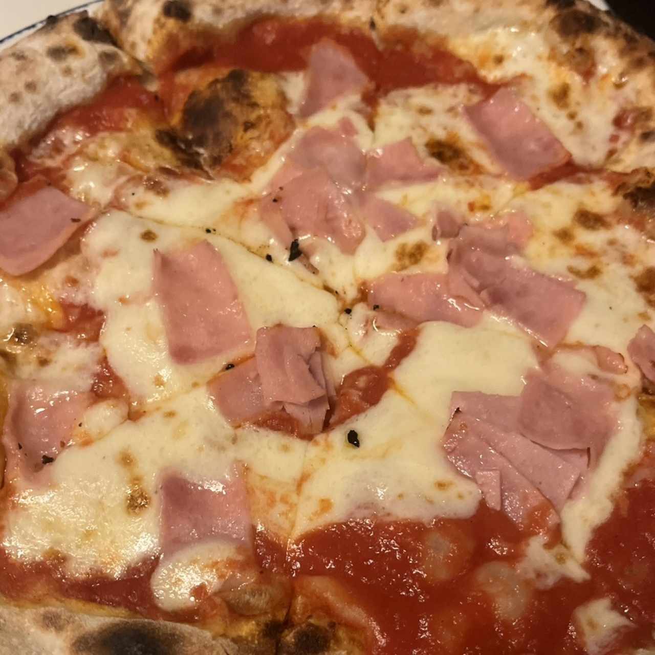 Pizza Margherita con Jamón 