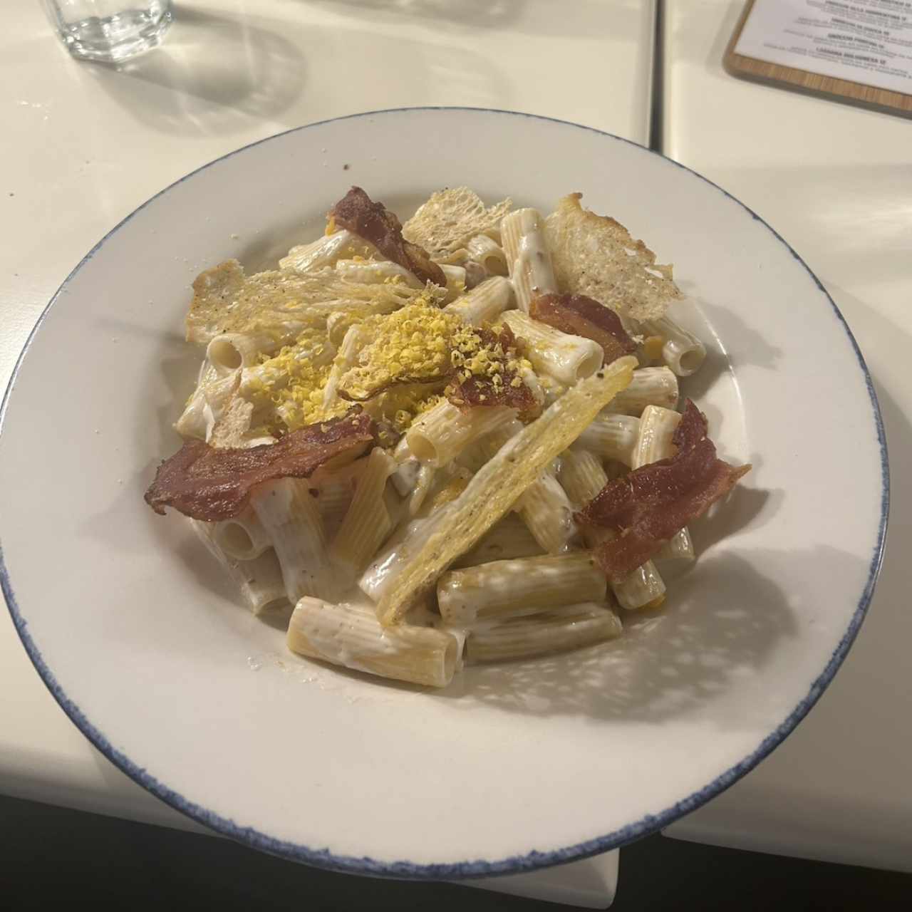 Rigatoni Ni Carbonara Ni Alfredo