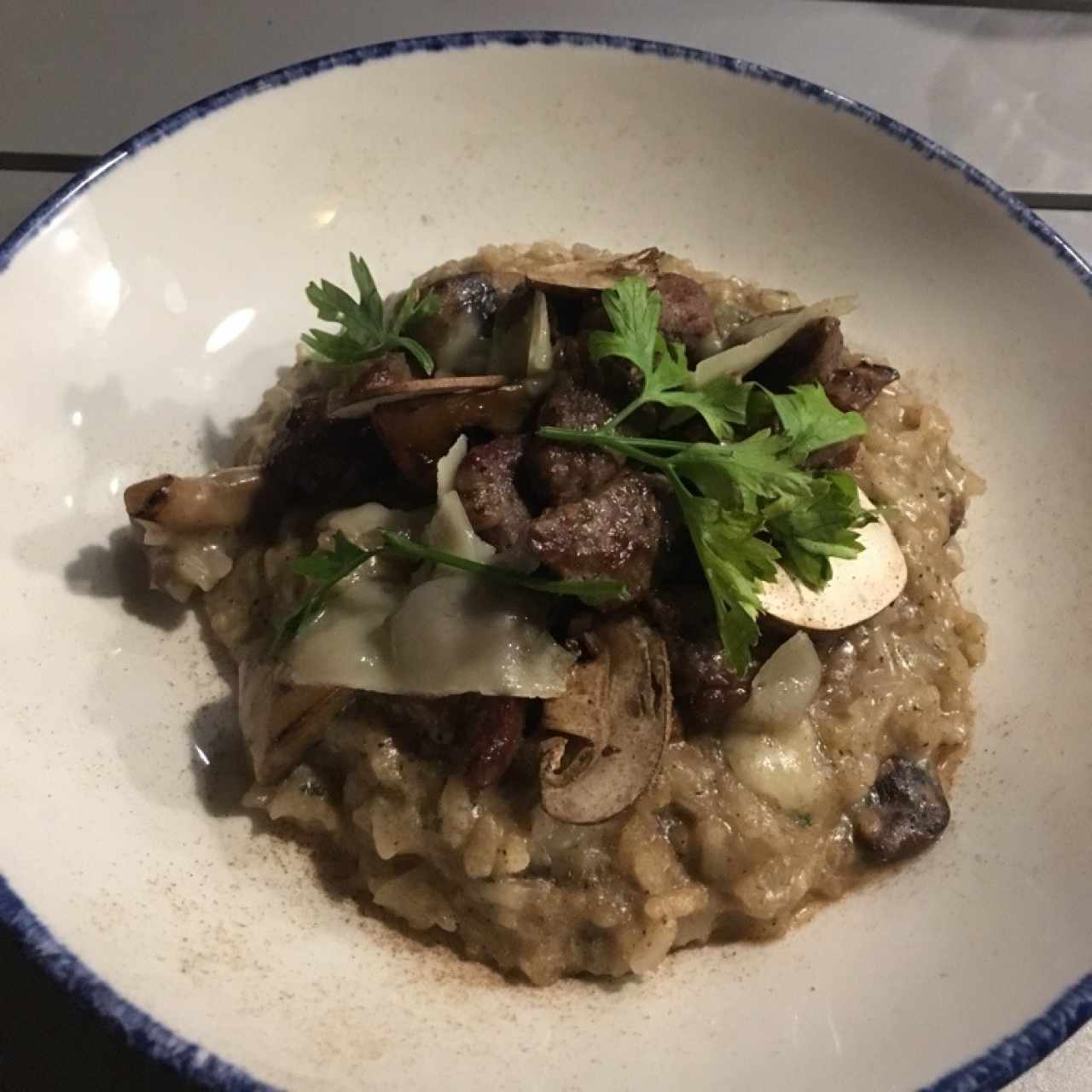 risotto de hongos 