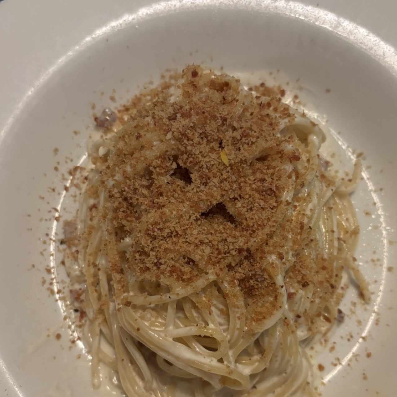 Spaghetti Alfredo e Prosciutto