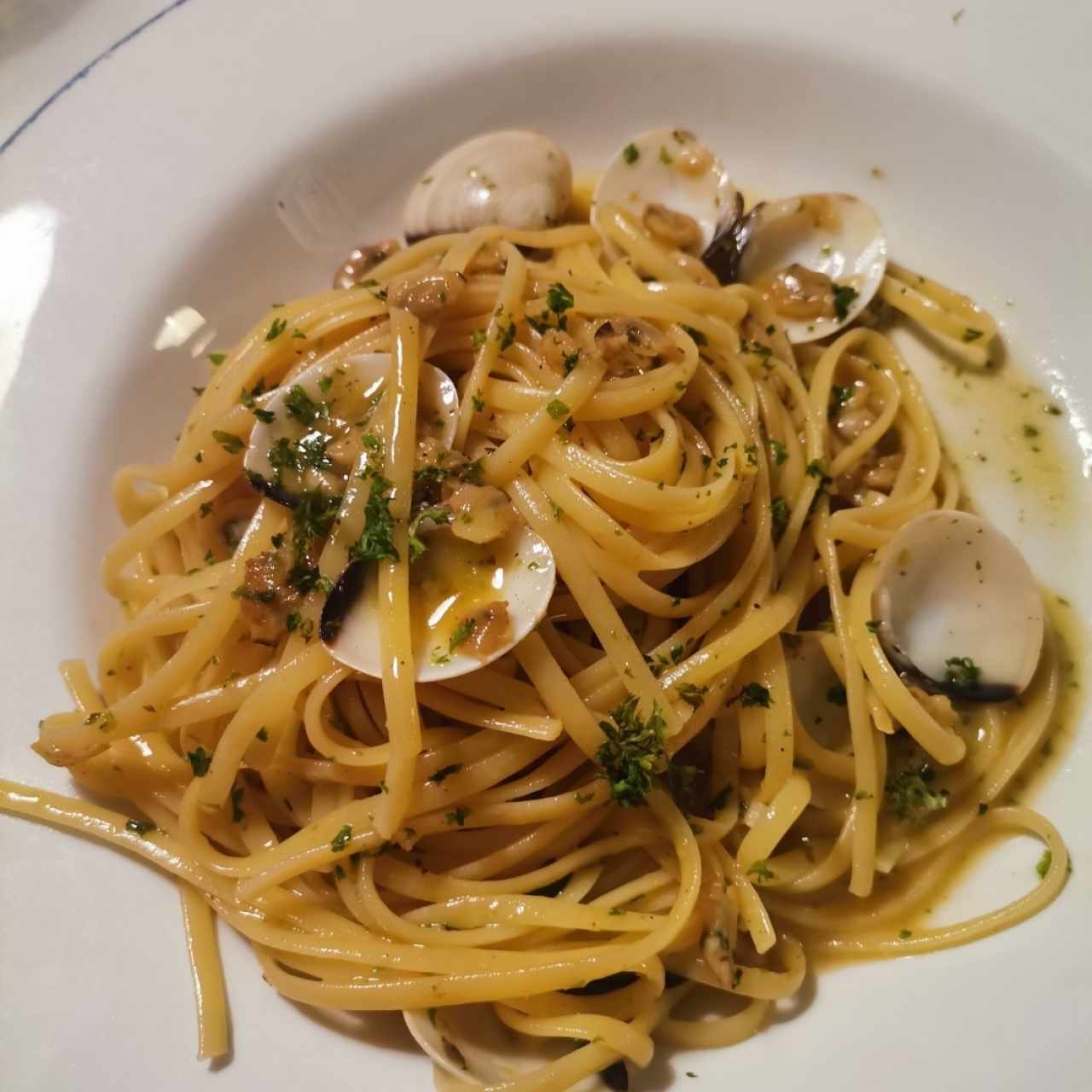 Fetuccini Aglio, Olio E Gamberetti