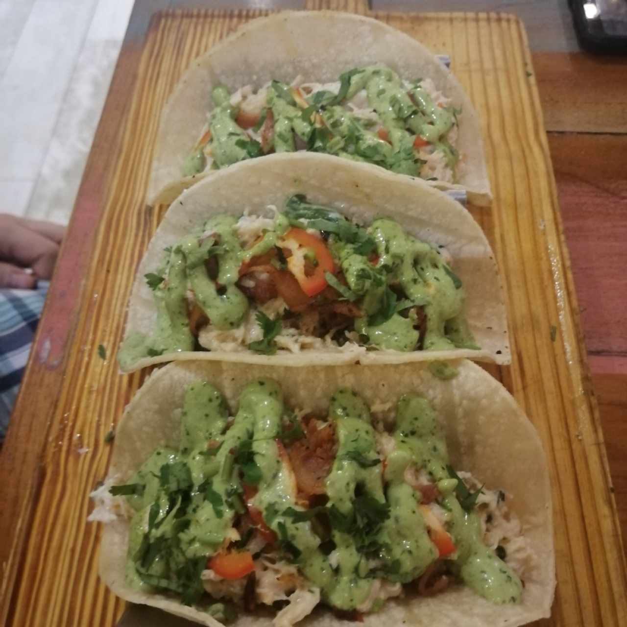 tacos de pollo