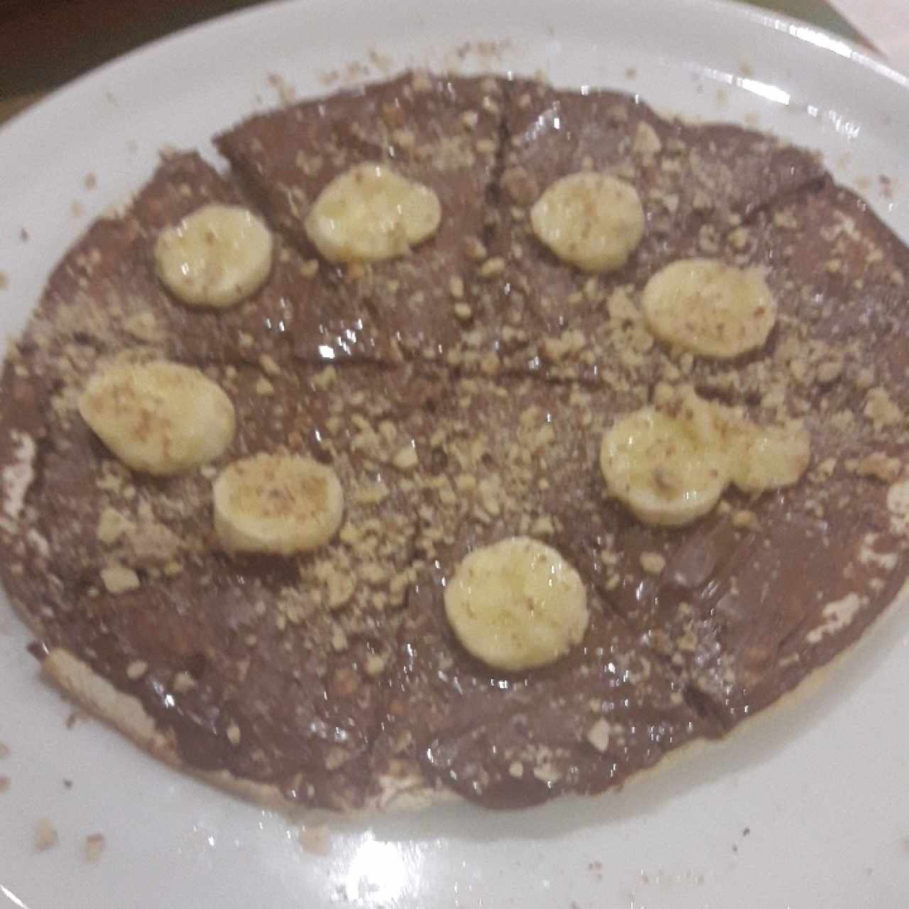 pizza de nutella