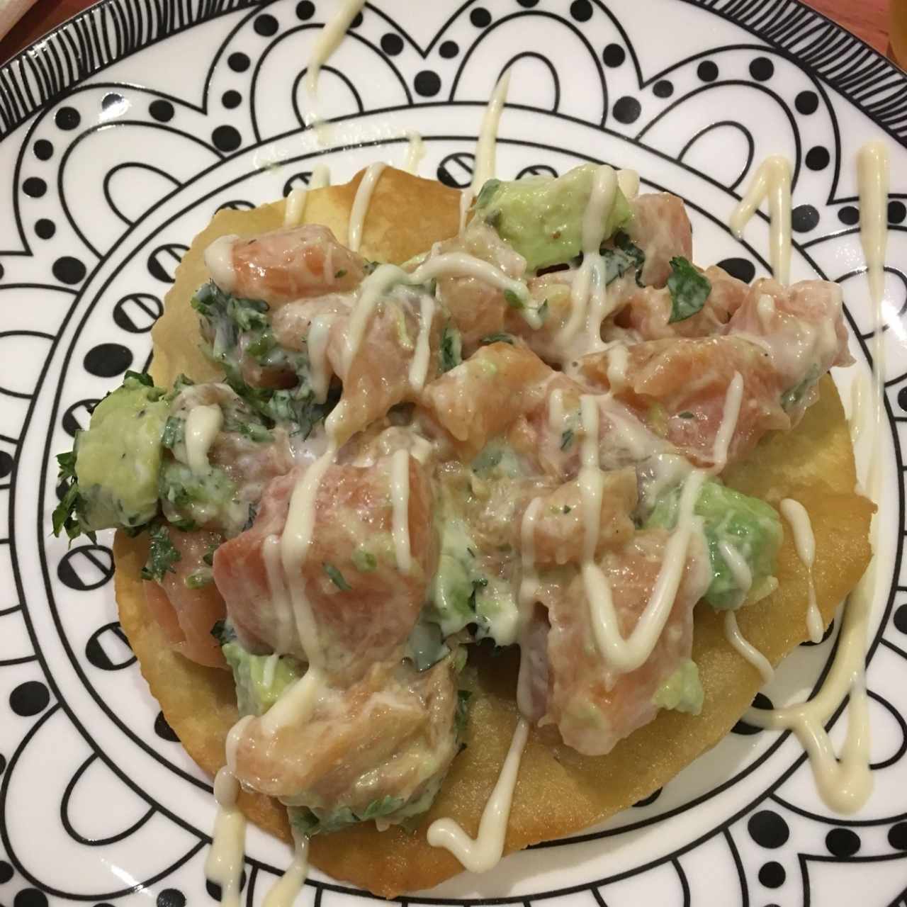 taco de salmón