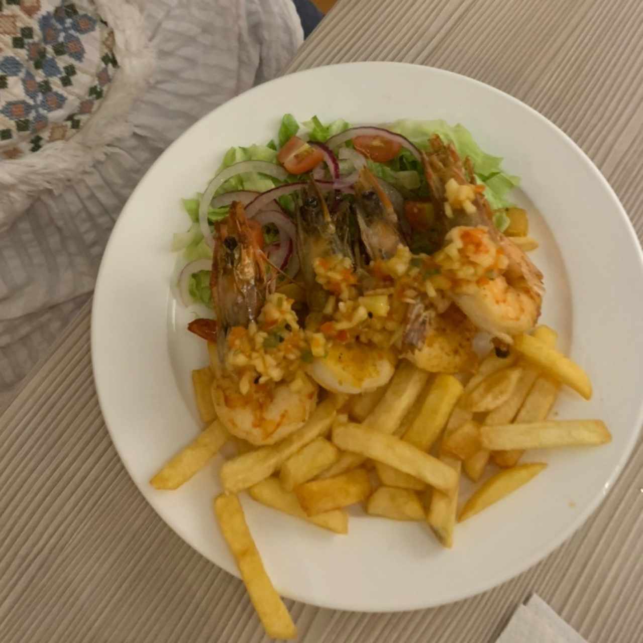 langostinos a la plancha