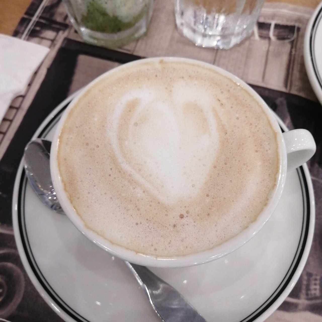 Café latte corazón