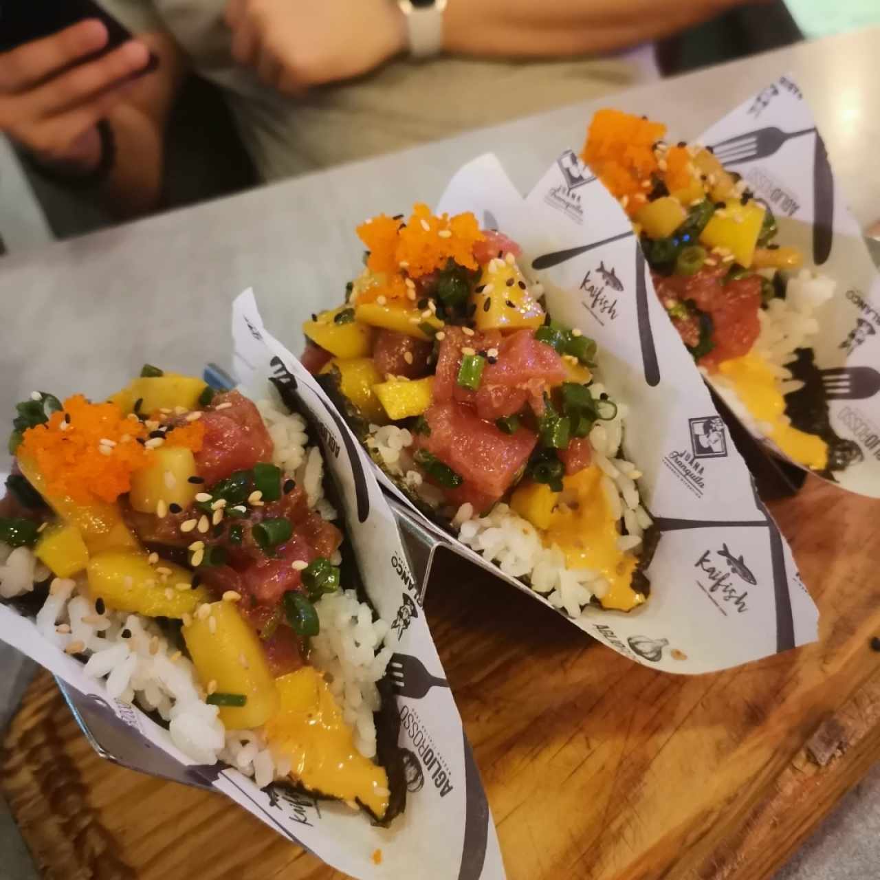 Entradas - Poke tacos