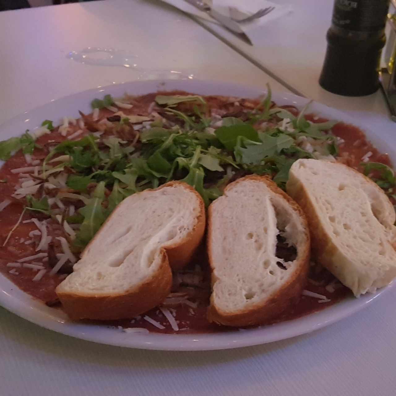 carpaccio de res