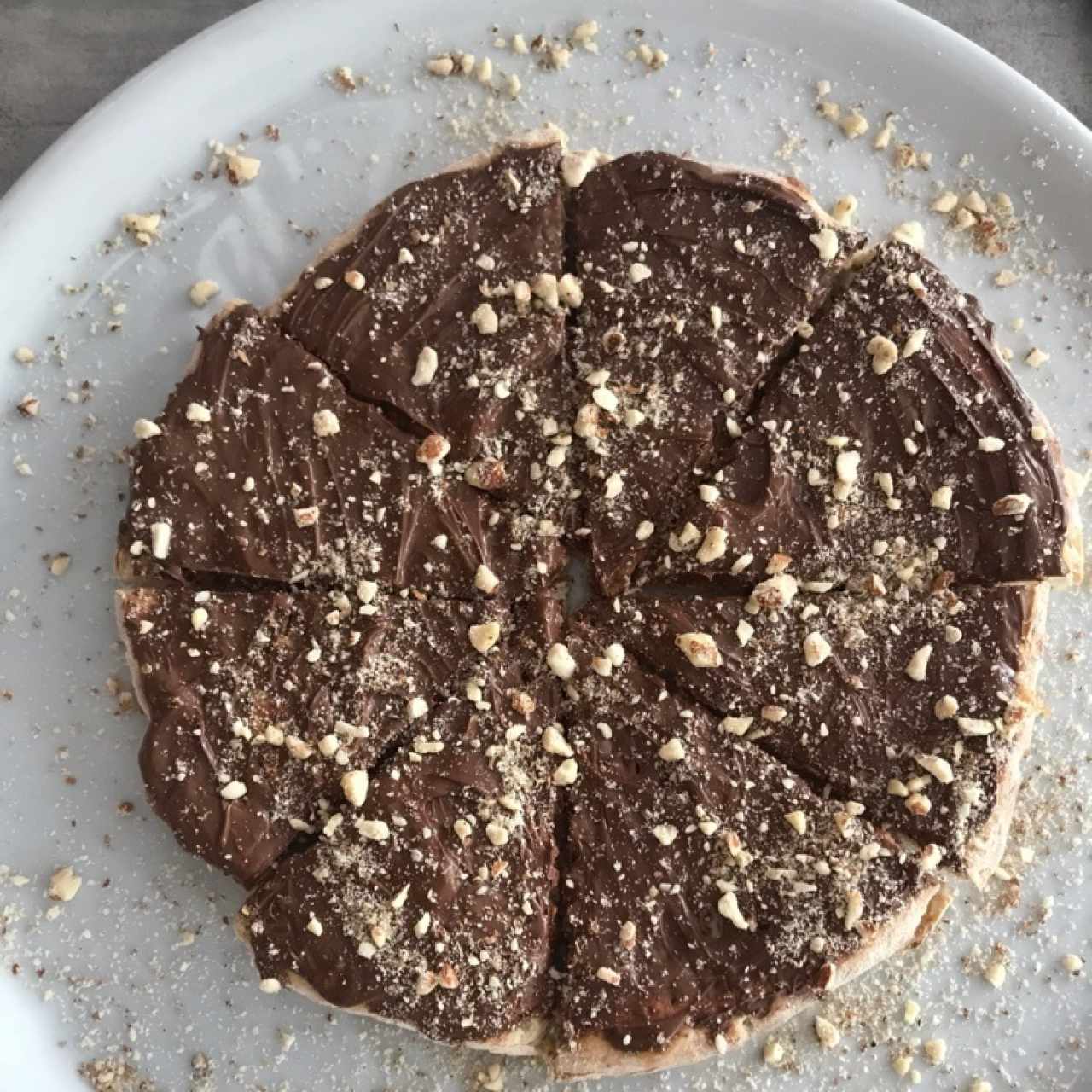 pizza de nutella