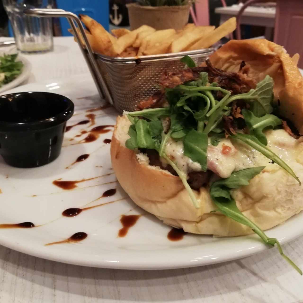 carbonara burger