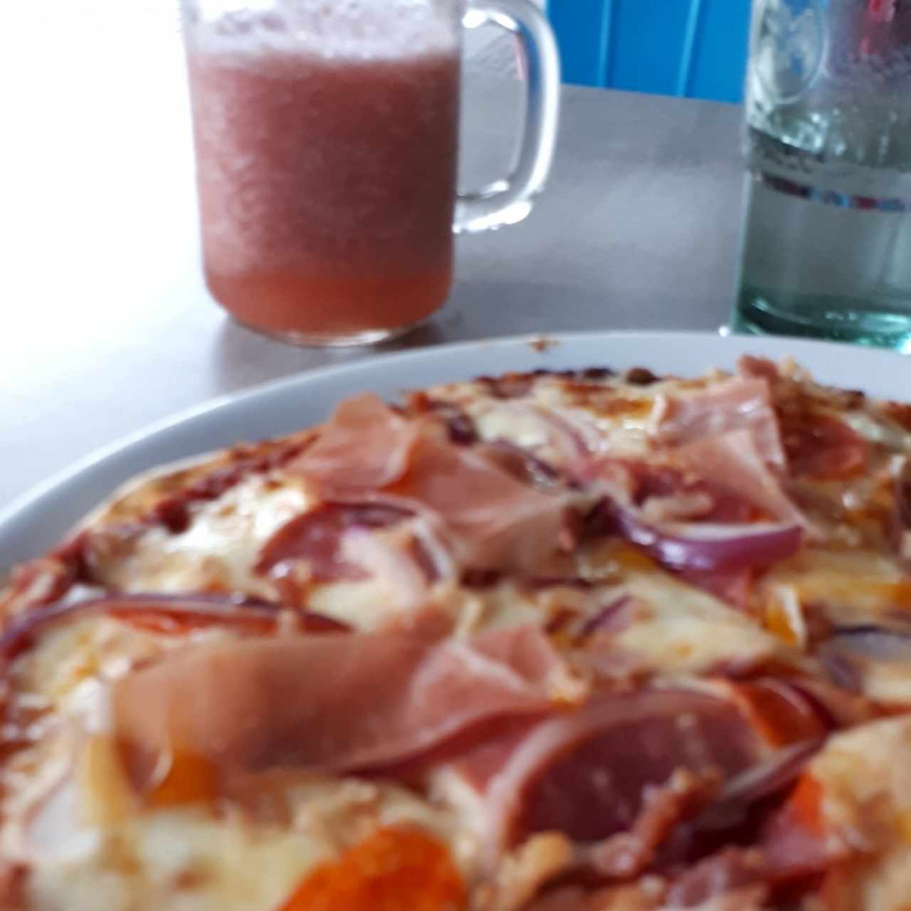 pizza 4 carnes + Canal de Panamá