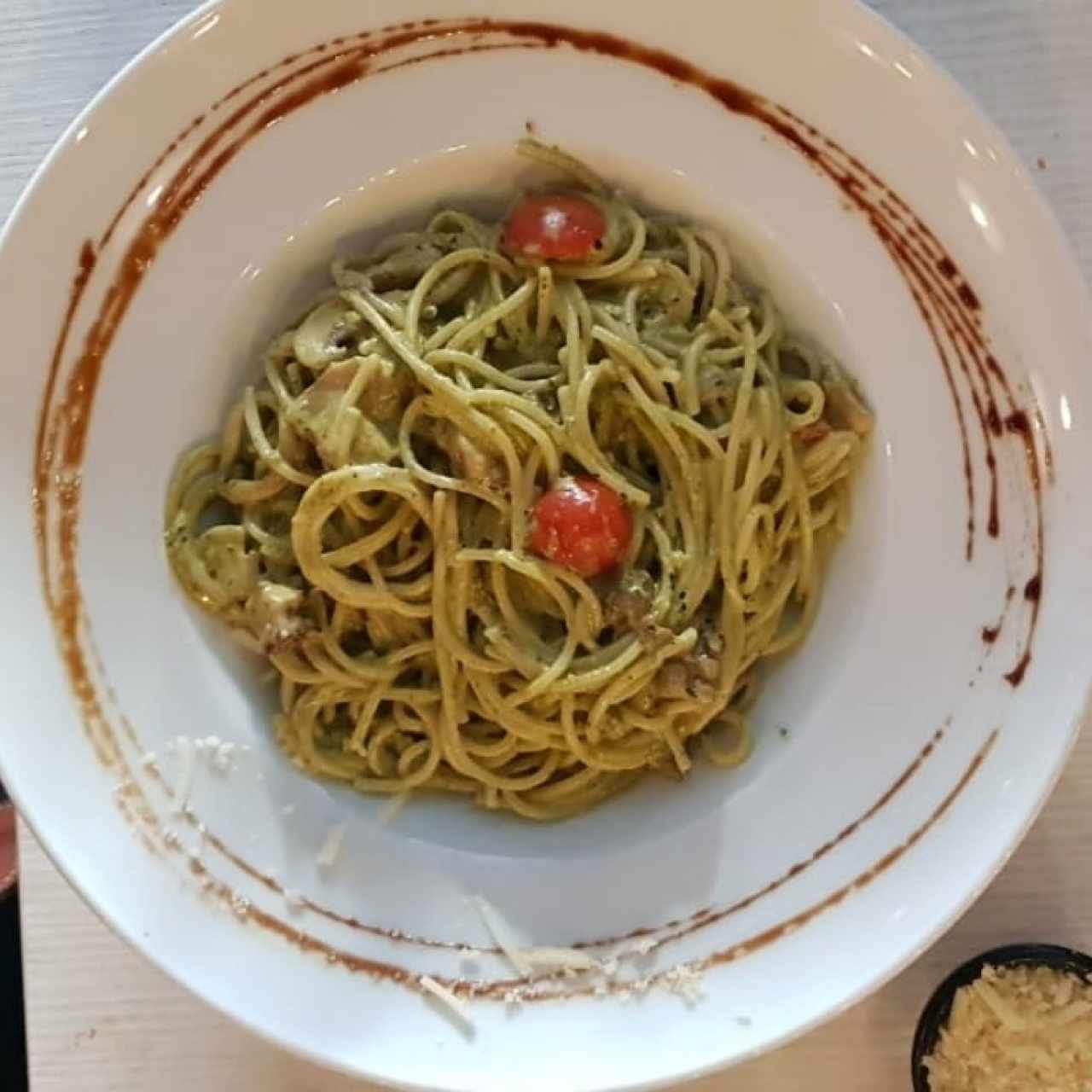 spaghetti gliten free con mariscos