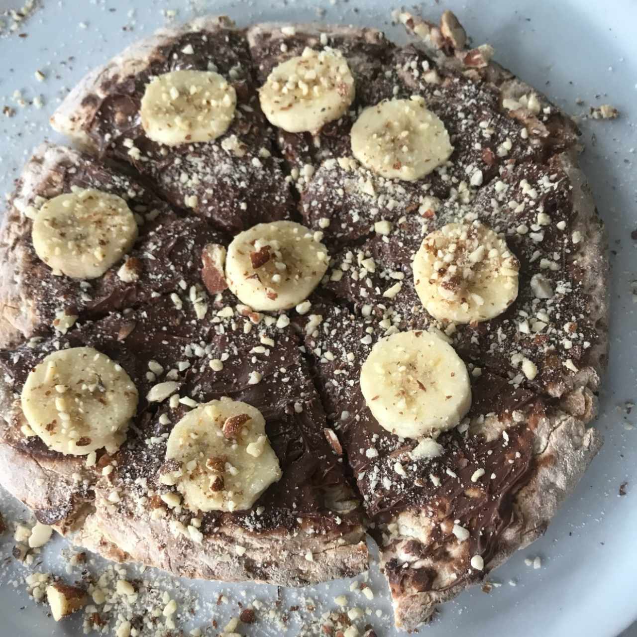 pizza de nutella