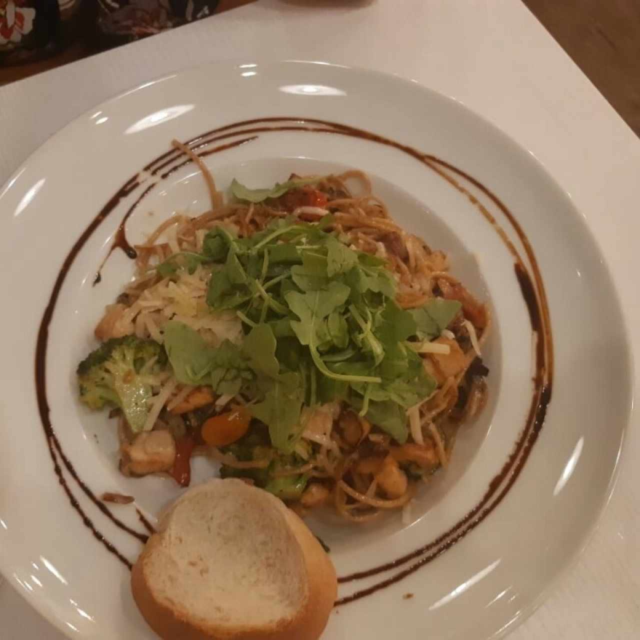 Colores de mi alma, pasta integral con pollo