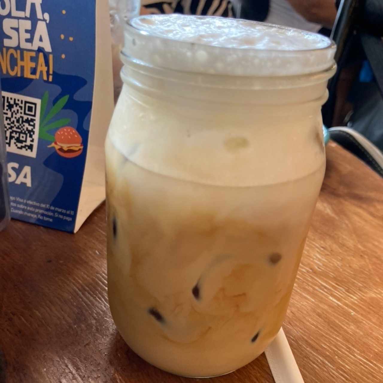 Ice latte coffee