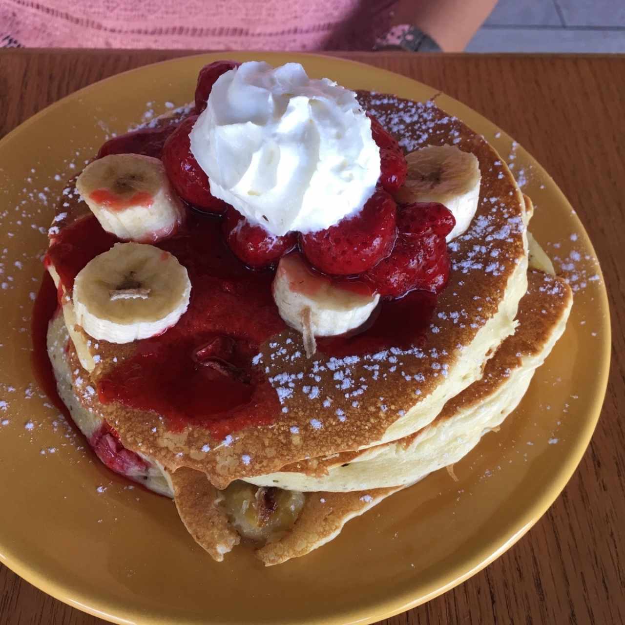 ummm😋delicioso strawberry pancake