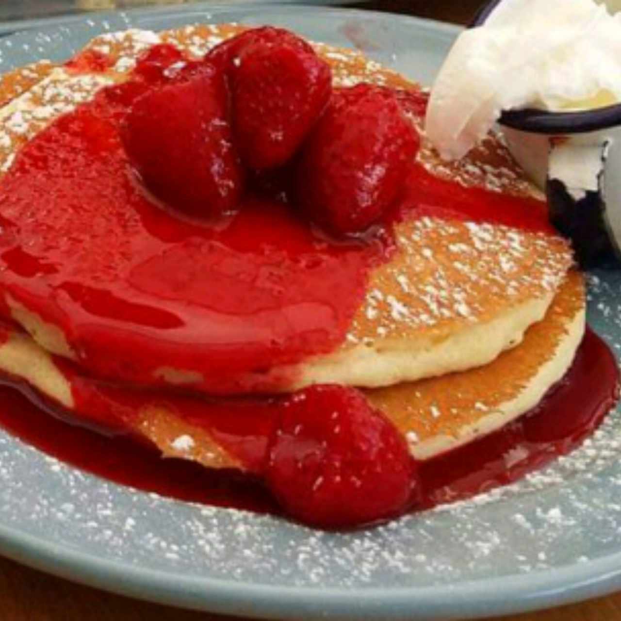 pancakes con fresa