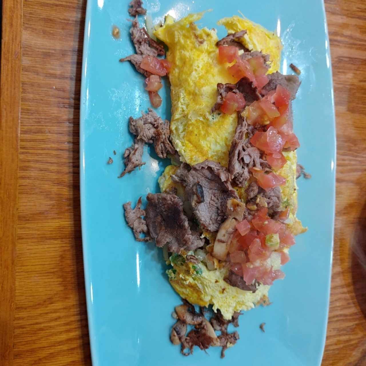 Big omelette steak 