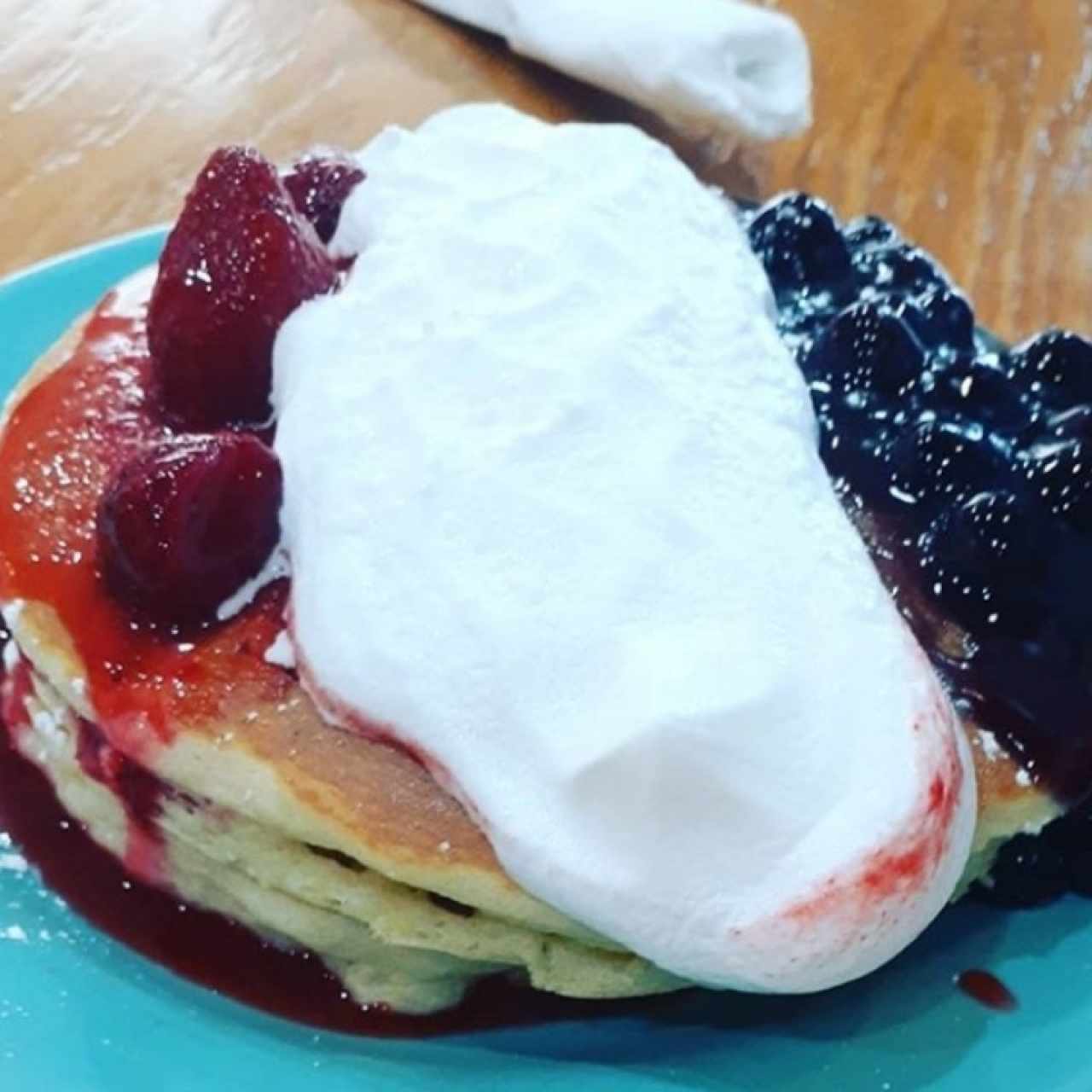 pancake con frutas