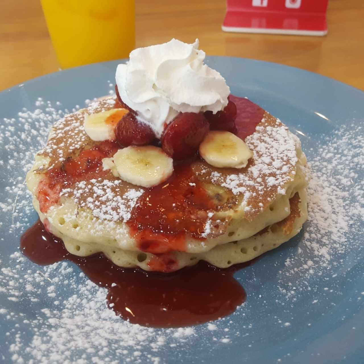 Strawberry banana pancake