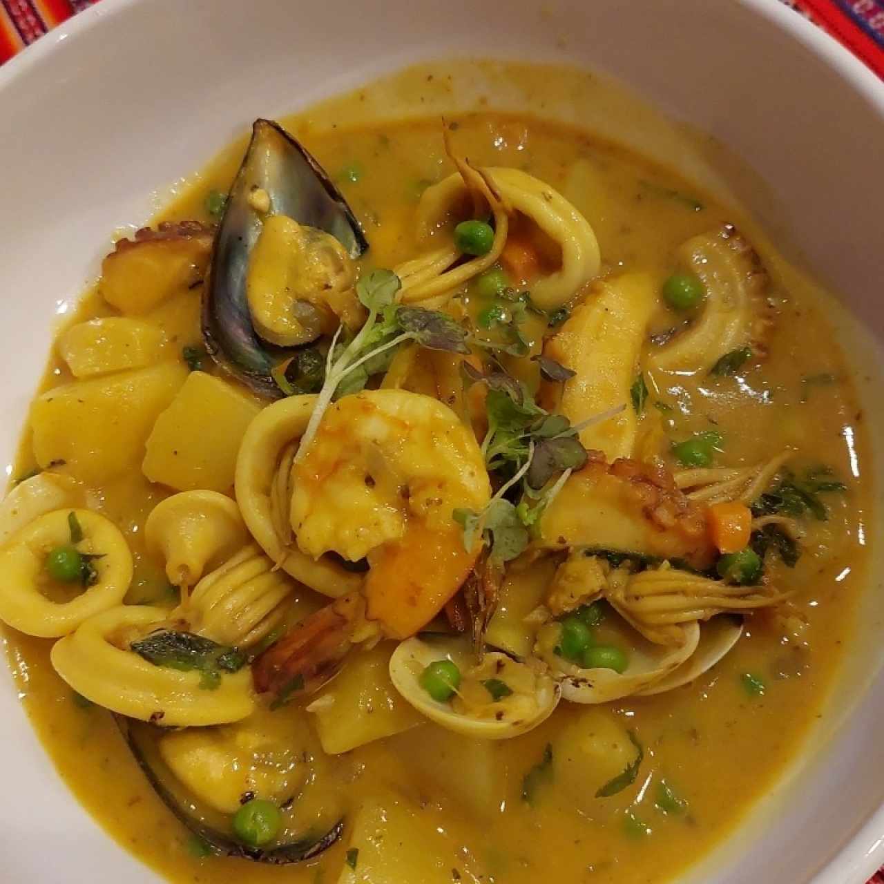 Cau cau de Mariscos