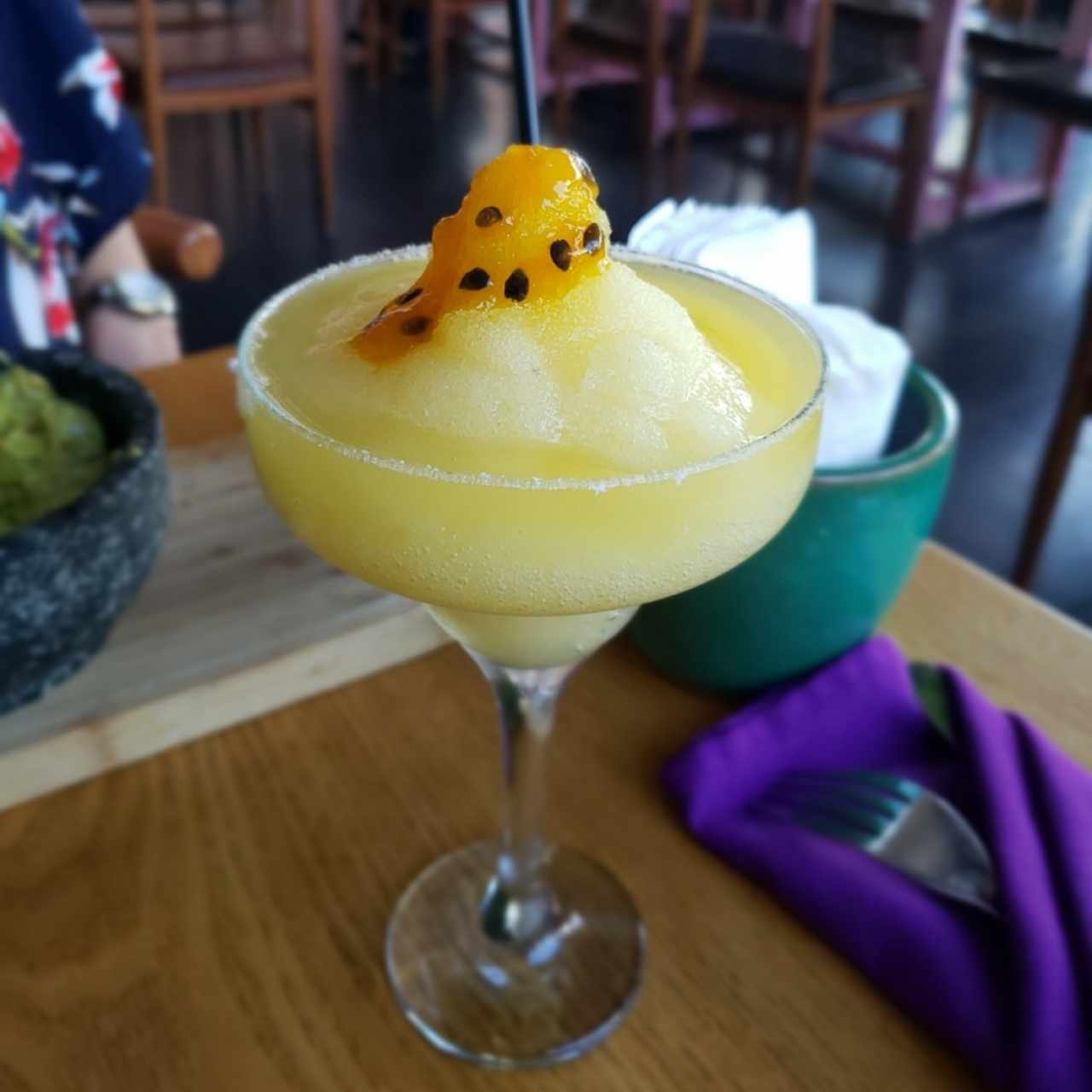 Margarita frozen de maracuyá