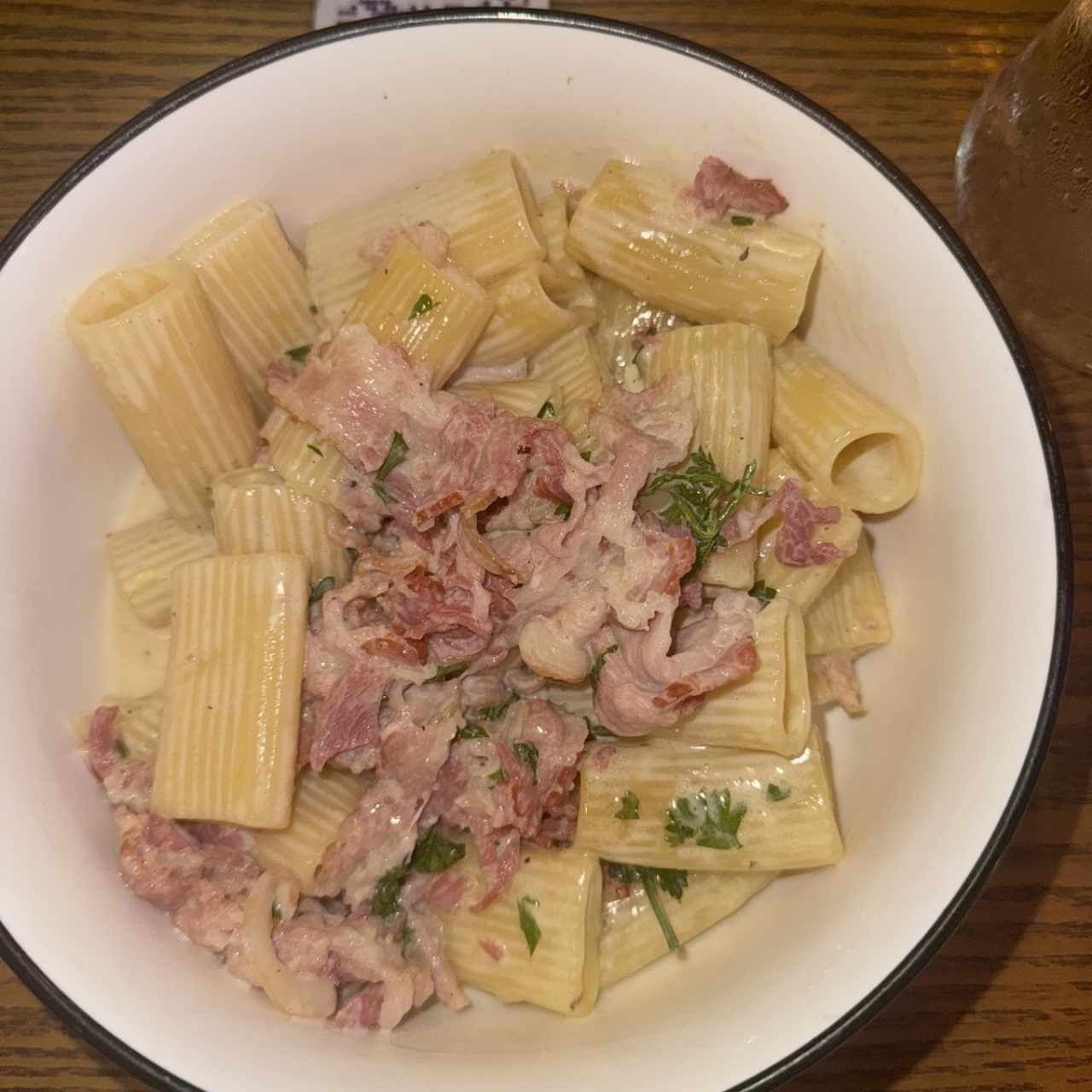 Mac and cheese en rigatoni