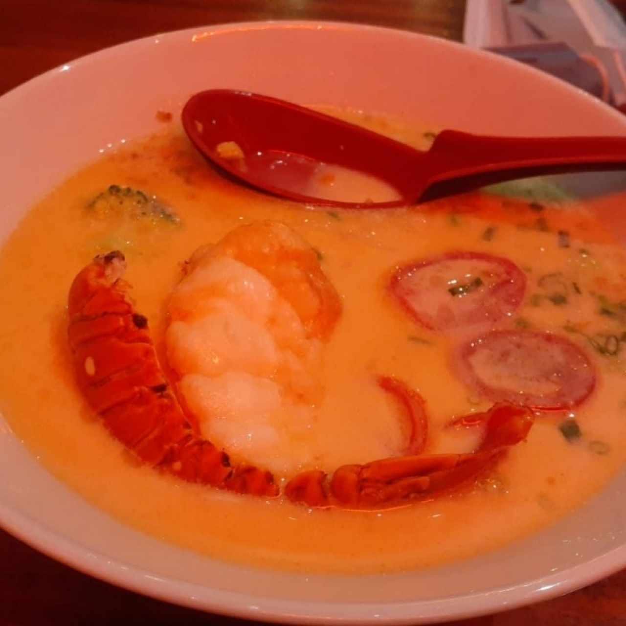 Cheesy lobster ramen