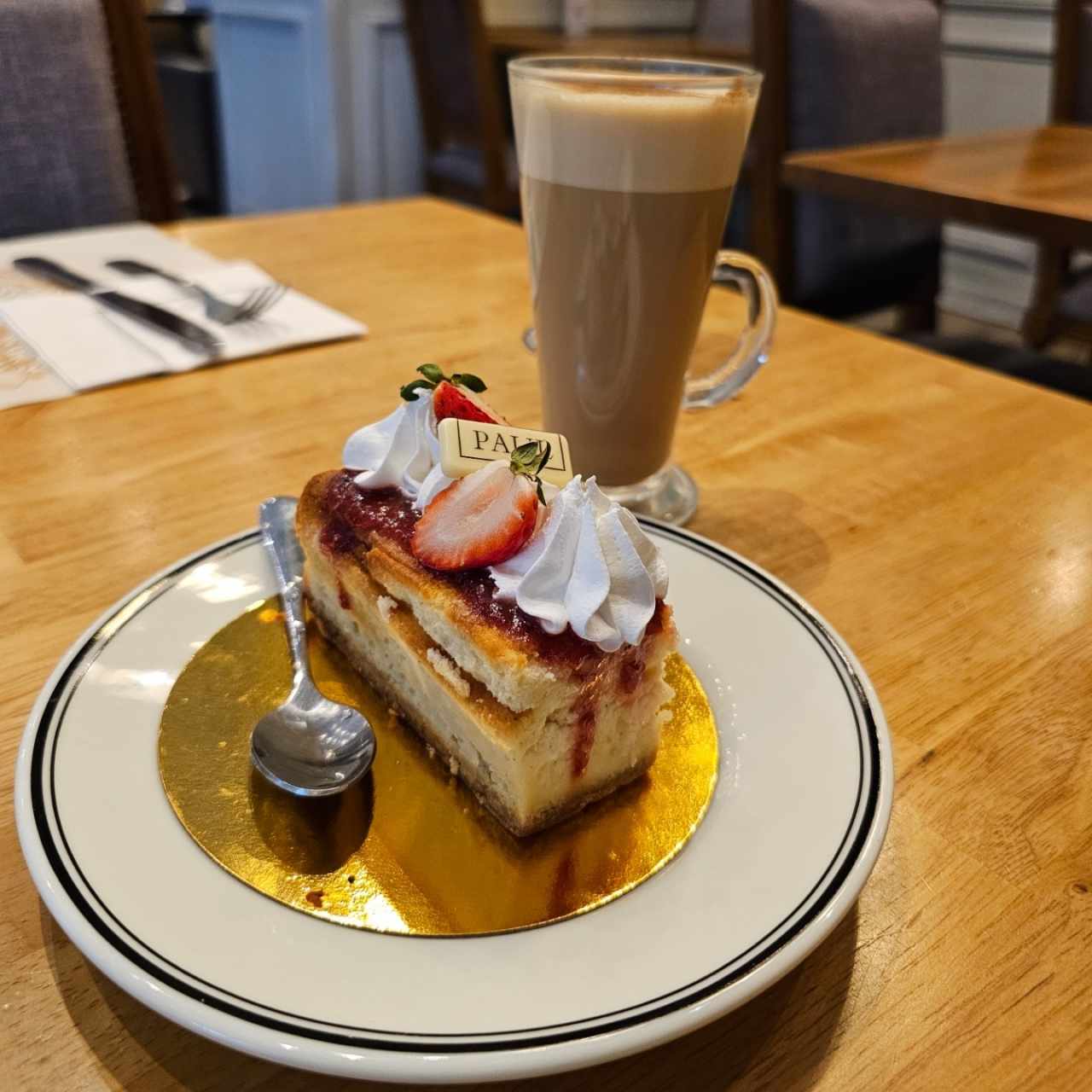 cheesecake y té de chai