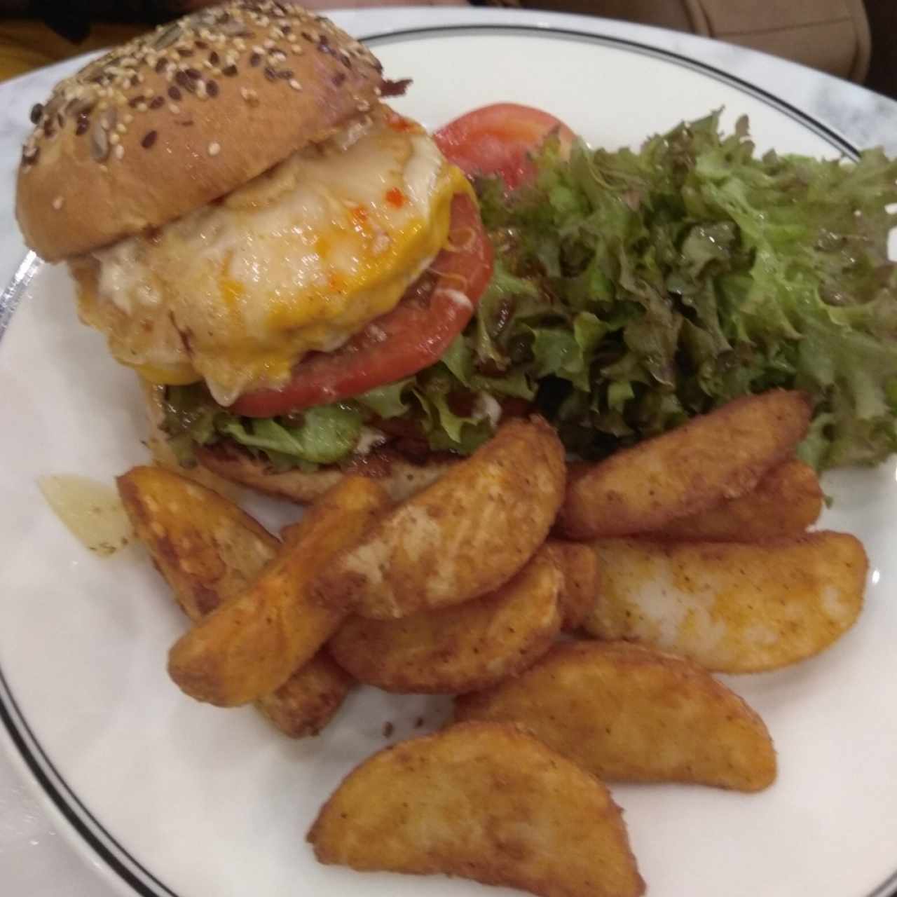 hamburguesa de pollo