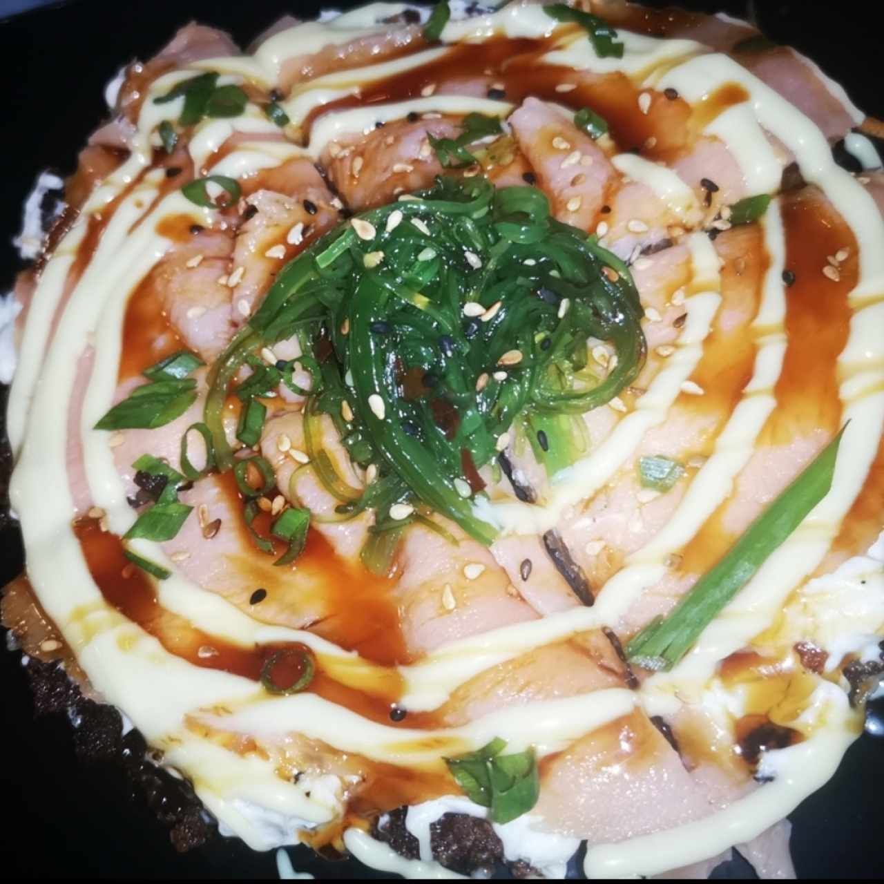 Sushi Pizza de Salmón Ahumado