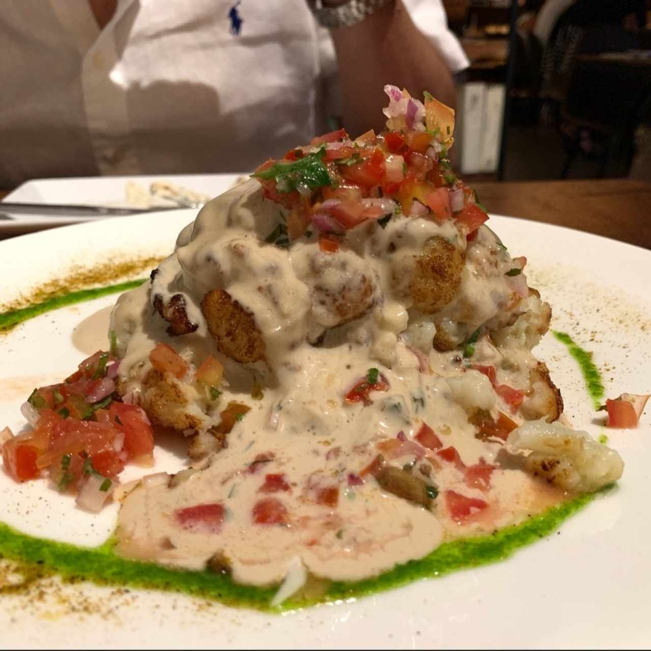 Coliflor Entero Asado en Horno de Leña