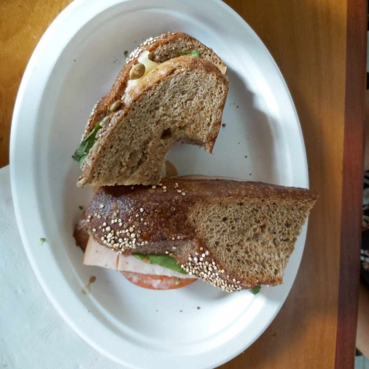 sándwich de pavo
