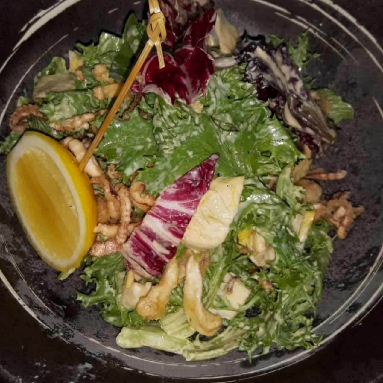 crispy calamary salad 